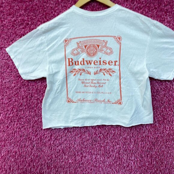 World Renowned Budweiser King Of Beers Crop Top Promo T-Shirt small - Picture 3 of 4